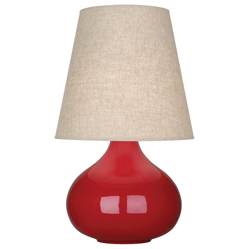 Ruby Red June Accent Lamp in Ruby Red Glazed Ceramic Color