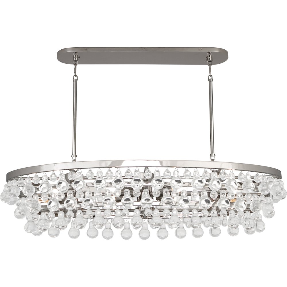 Bling Chandelier in Polished Nickel Color