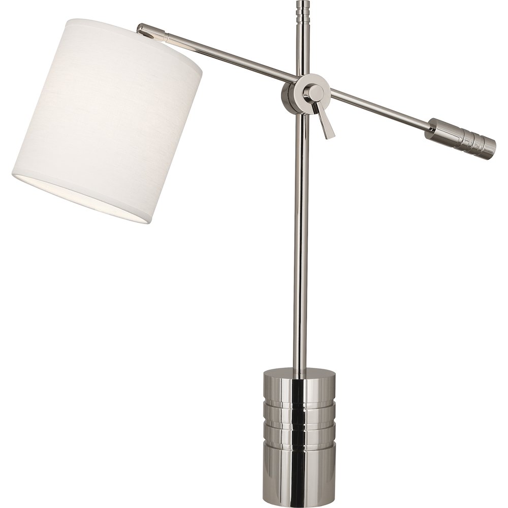 Campbell Table Lamp in Polished Nickel Color