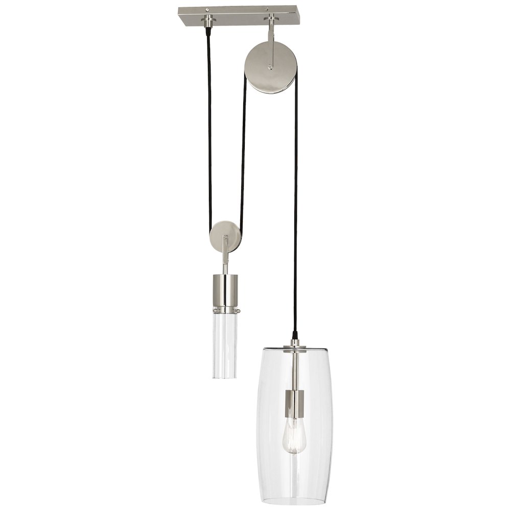 Gravity Pendant in Polished Nickel Color
