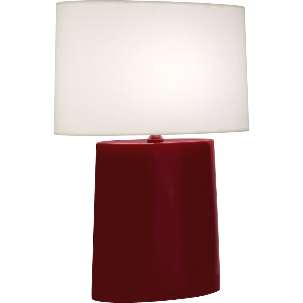 Sangria Victor Table Lamp in Sangria Glazed Ceramic Color