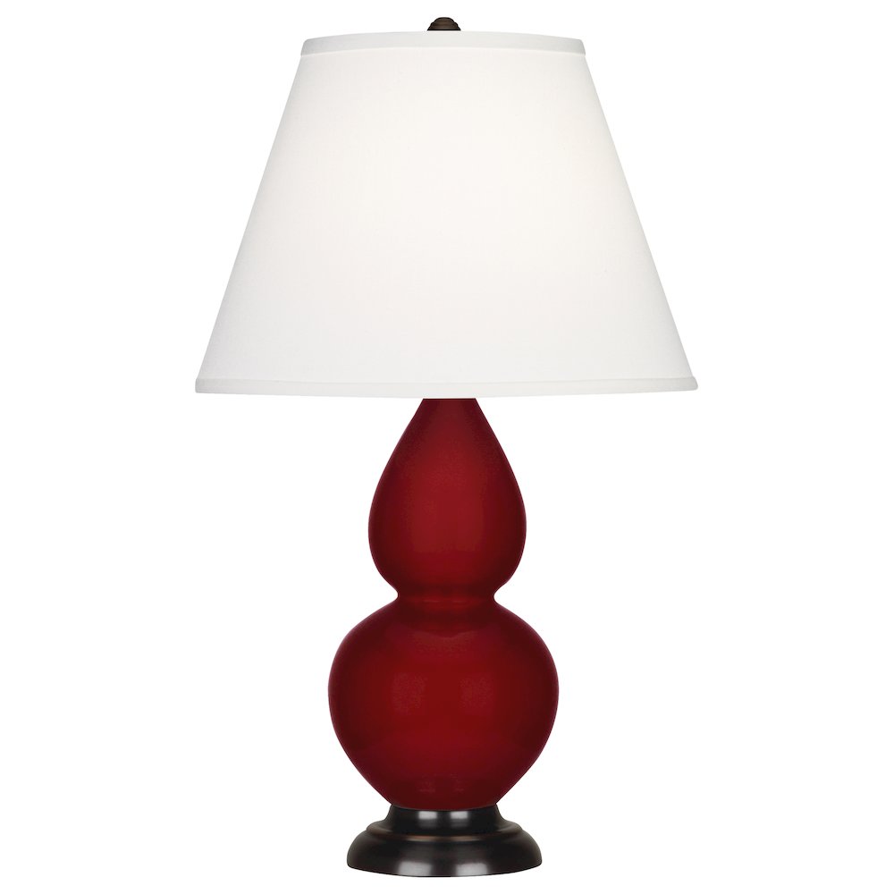 Sangria Small Double Gourd Accent Lamp in Sangria Glazed Ceramic Color