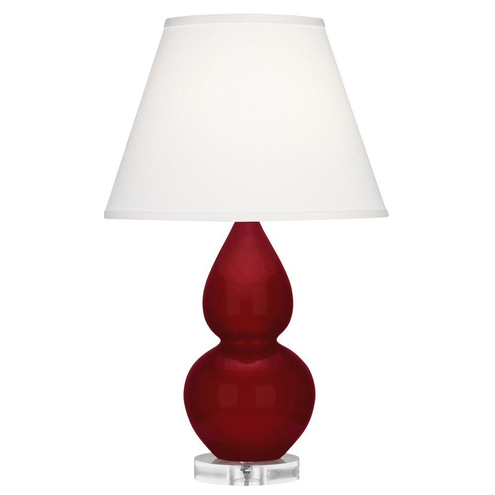 Sangria Small Double Gourd Accent Lamp in Sangria Glazed Ceramic Color