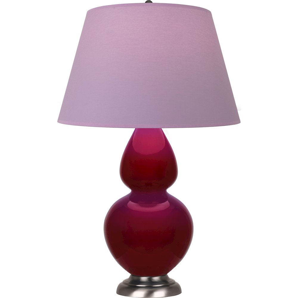 Sangria Double Gourd Table Lamp in Sangria Glazed Ceramic Color