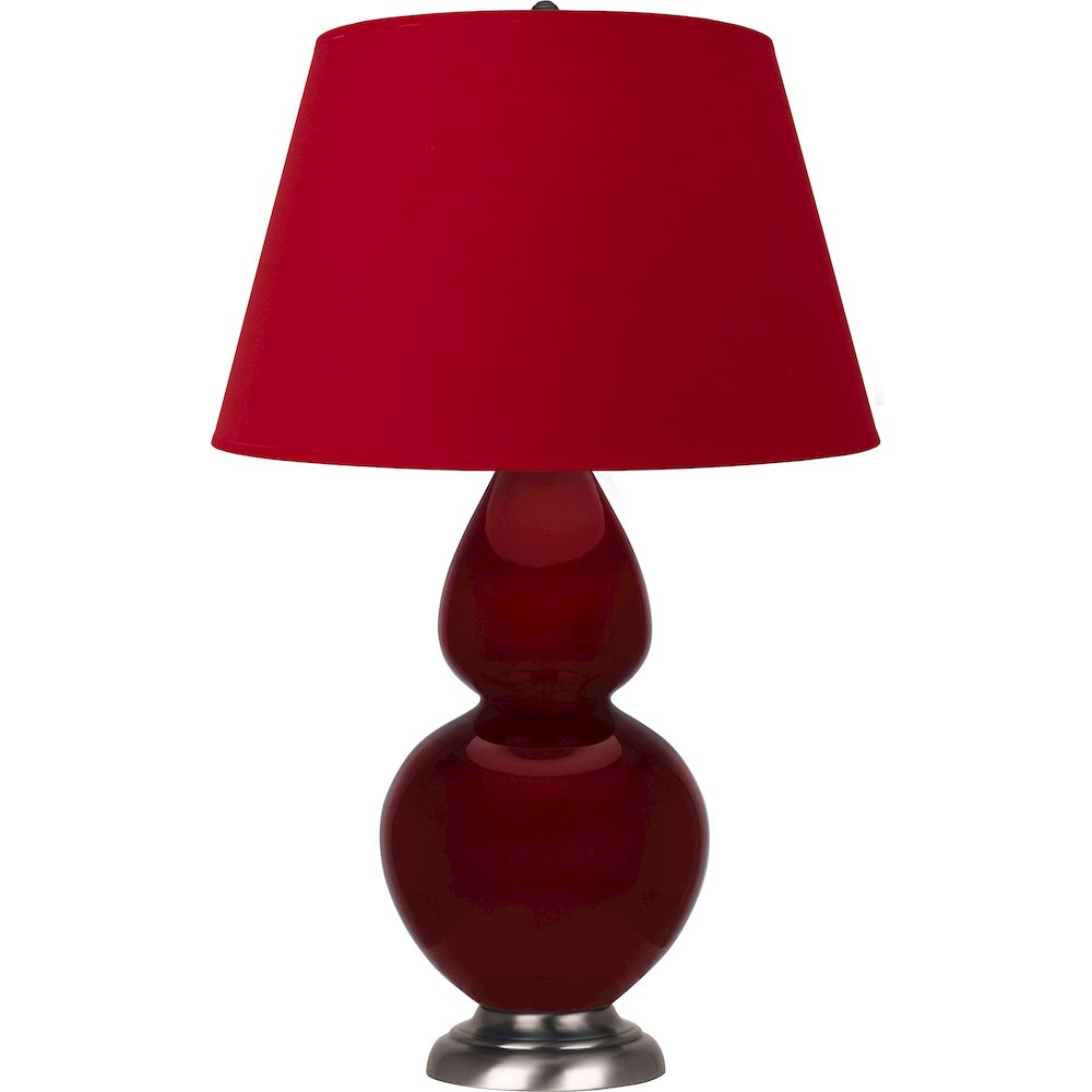 Sangria Double Gourd Table Lamp in Sangria Glazed Ceramic Color