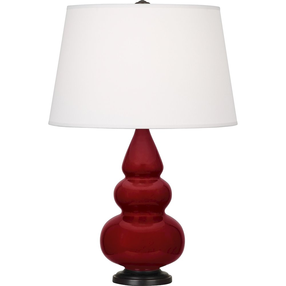 Sangria Small Triple Gourd Accent Lamp in Sangria Glazed Ceramic Color