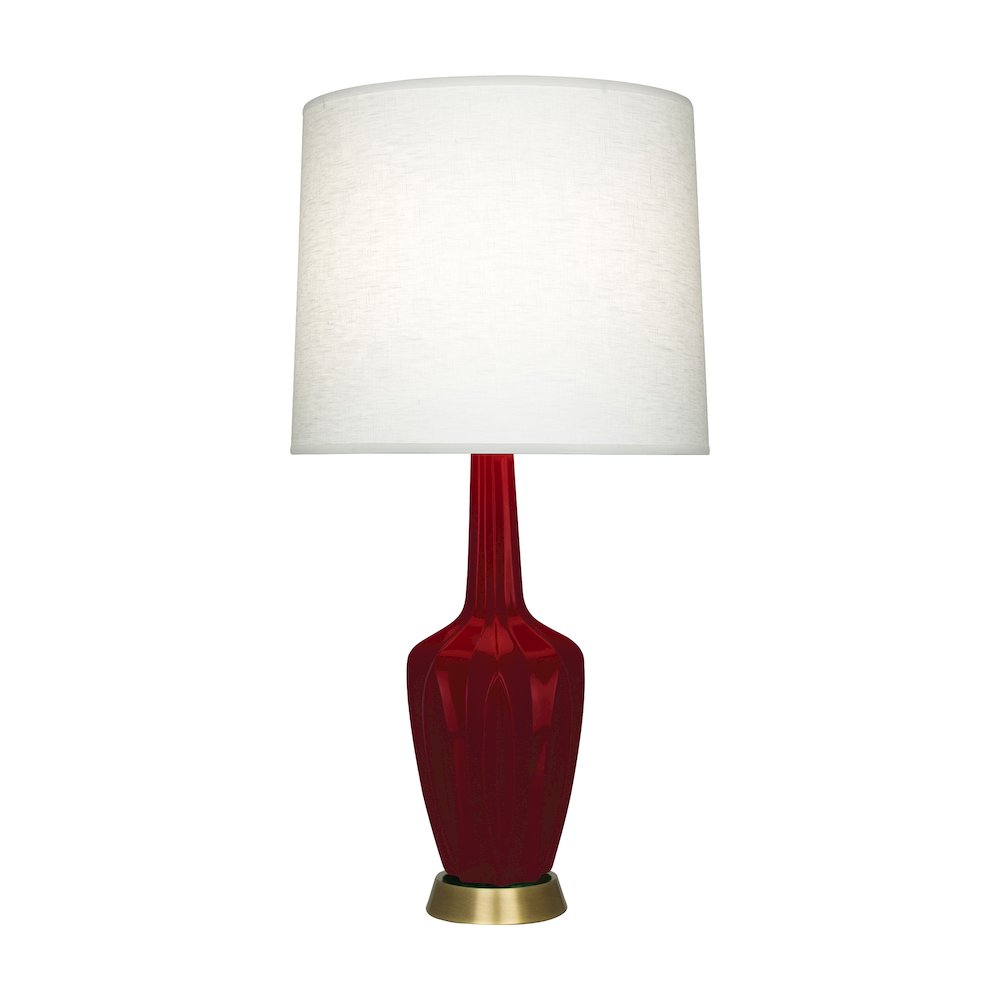 Sangria Emma Accent Lamp in Sangria Glazed Ceramic Color