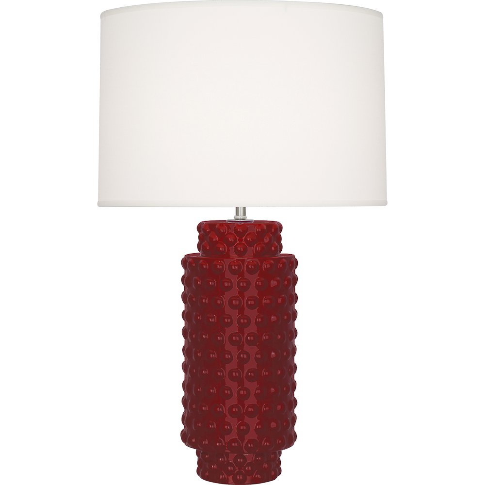 Sangria Dolly Table Lamp in Sangria Glazed Textured Ceramic Color