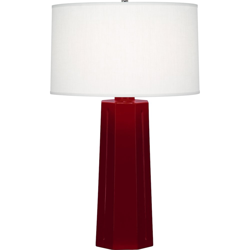 Sangria Mason Table Lamp in Sangria Glazed Ceramic Color