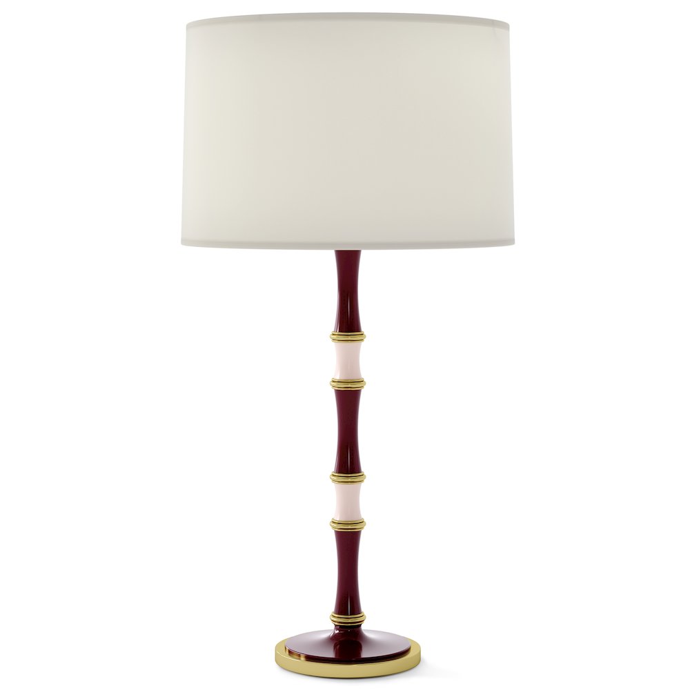 Kane Table Lamp in Sugar Plum And Rose Water Color
