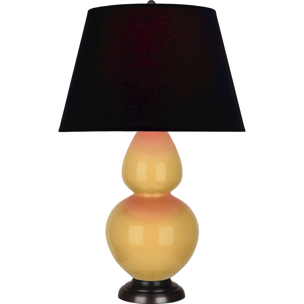 Sunset Double Gourd Table Lamp in Sunset Glazed Ceramic Color