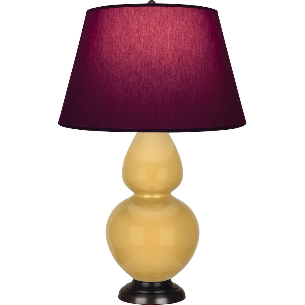 Sunset Double Gourd Table Lamp in Sunset Glazed Ceramic Color