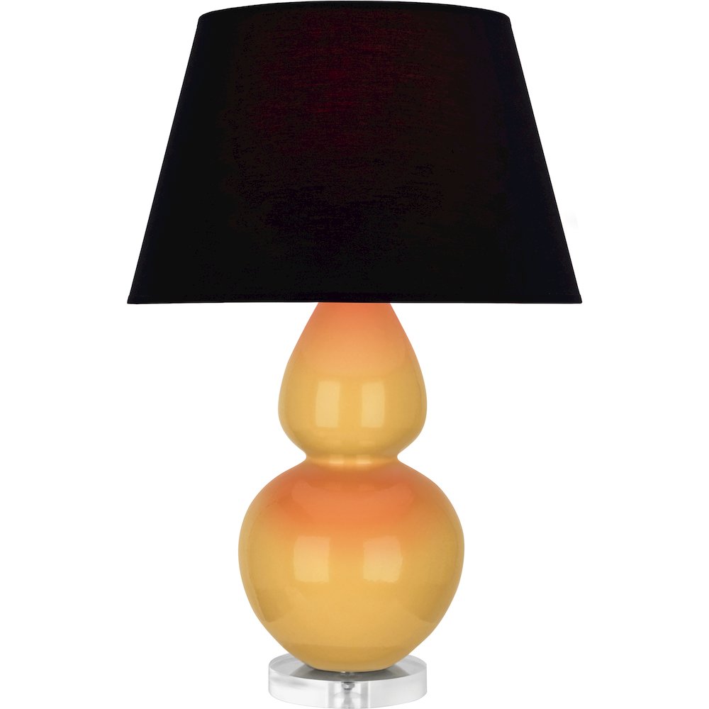 Sunset Double Gourd Table Lamp in Sunset Glazed Ceramic Color