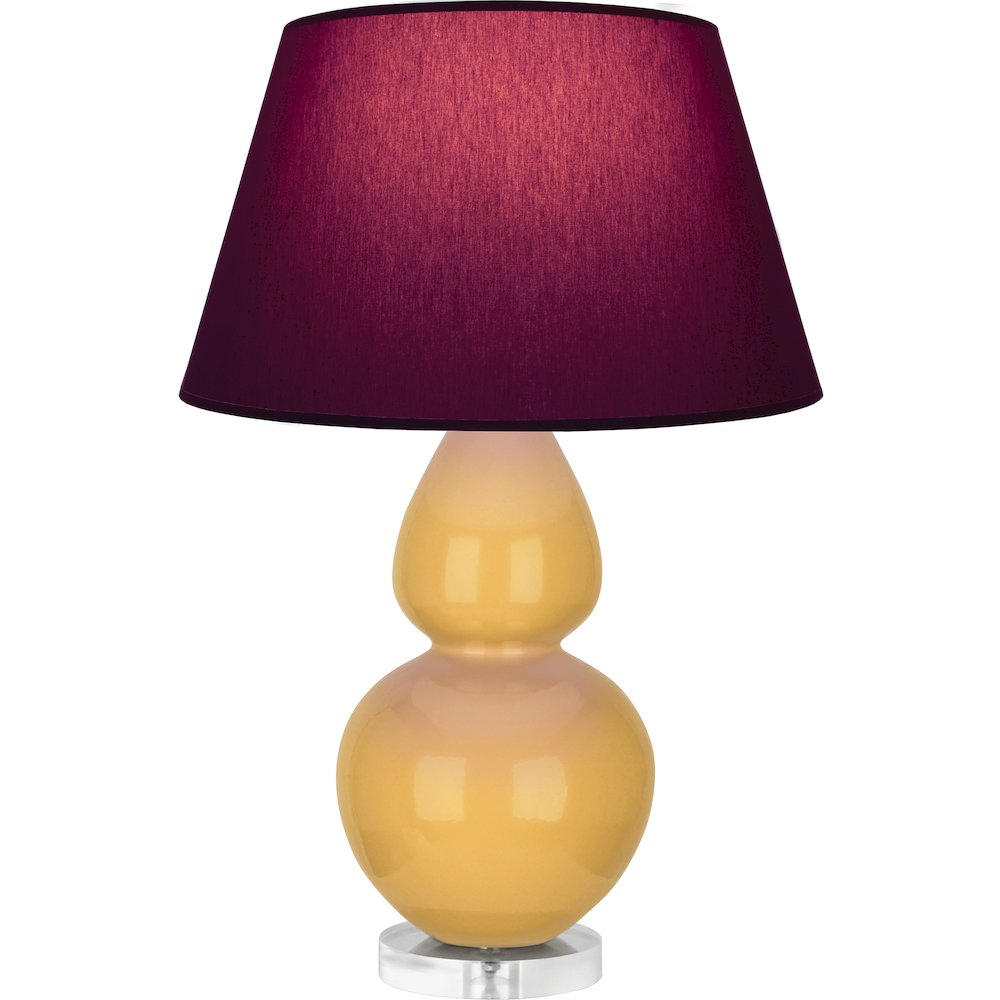 Sunset Double Gourd Table Lamp in Sunset Glazed Ceramic Color