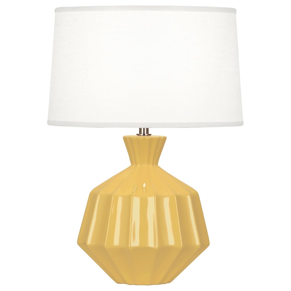 Sunset Orion Accent Lamp in Sunset Yellow Glazed Ceramic Color