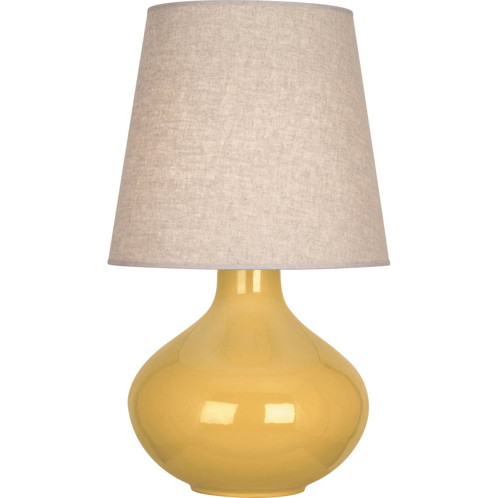Sunset June Table Lamp in Sunset Yellow Glazed Ceramic Color