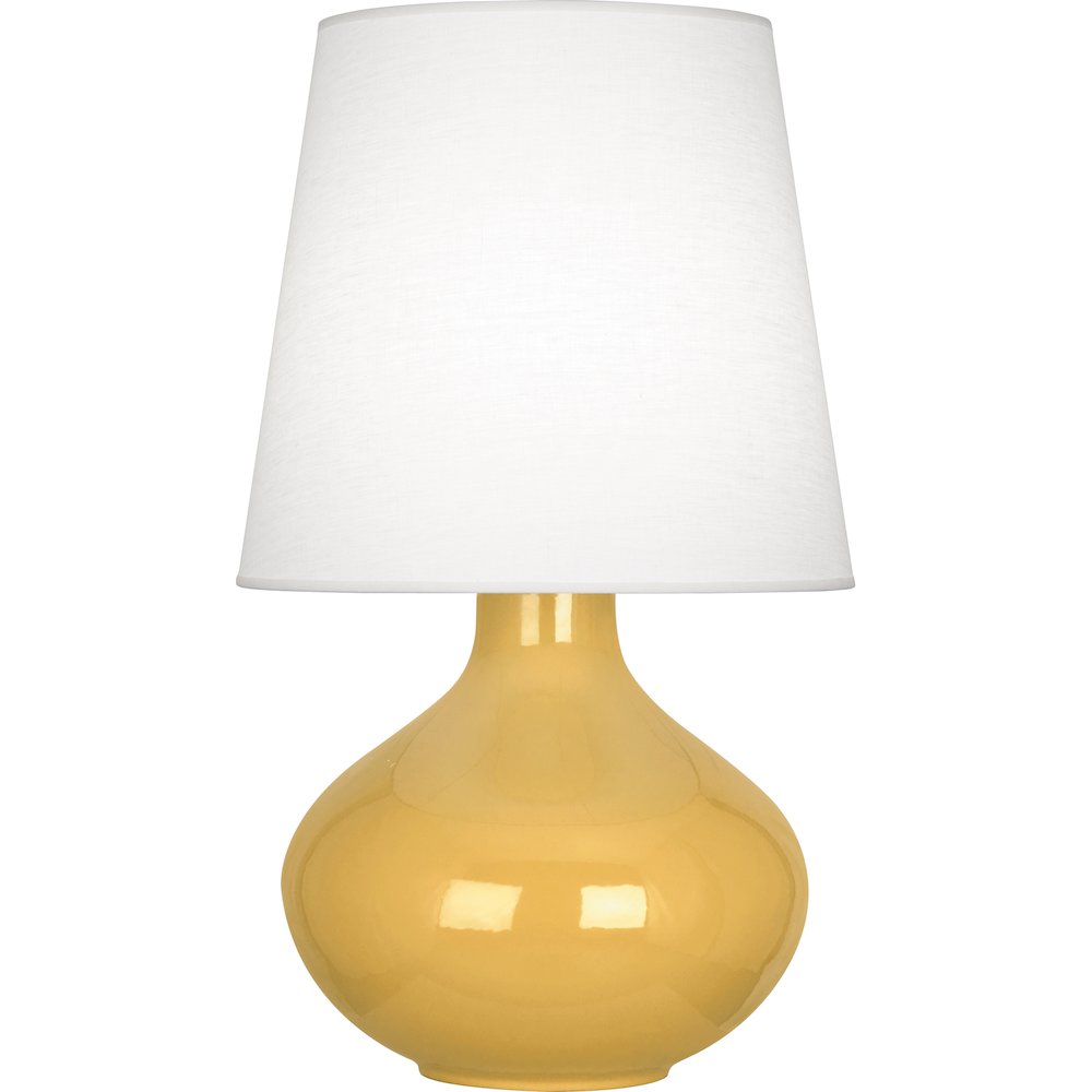 Sunset June Table Lamp in Sunset Yellow Glazed Ceramic Color