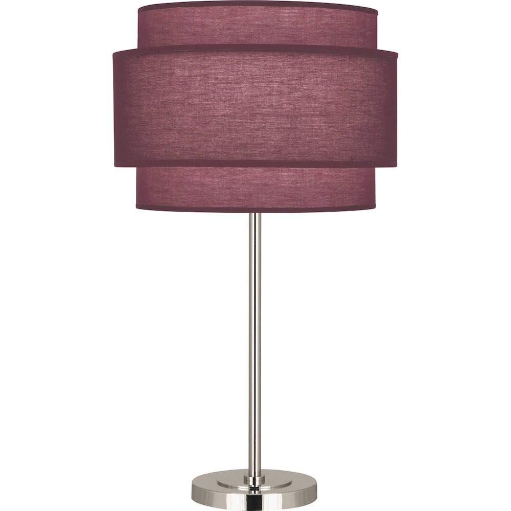 Decker Table Lamp in Polished Nickel Color