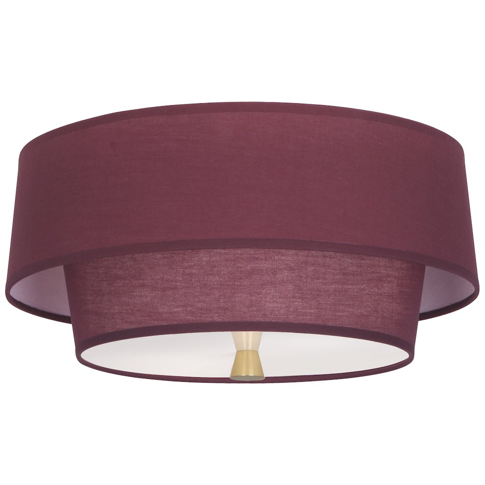Decker Flushmount in Modern Brass Color