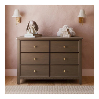 Graco Sasha 6 Drawer Dresser - Hazelnut