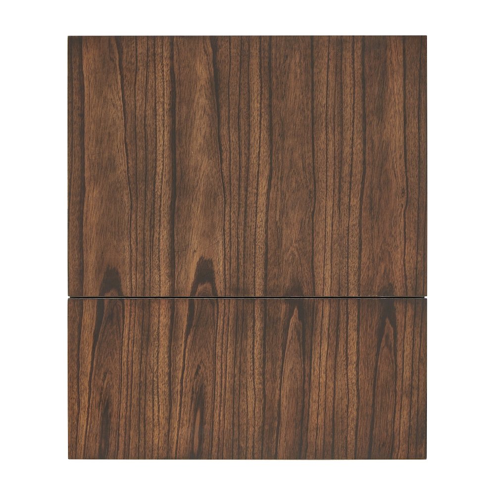Dark Cherry Finish End Table With Power Outlet
