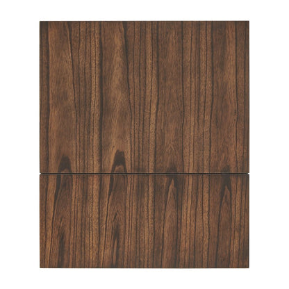 Dark Cherry Finish End Table With Power Outlet