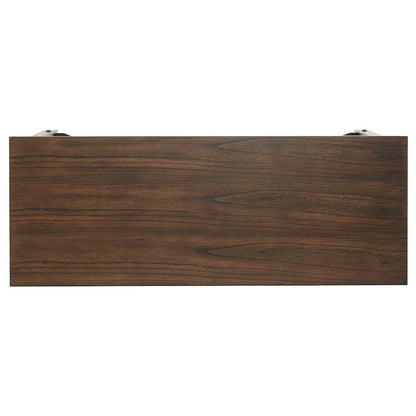 Dark Cherry Finish 2-Drawer Sofa Table