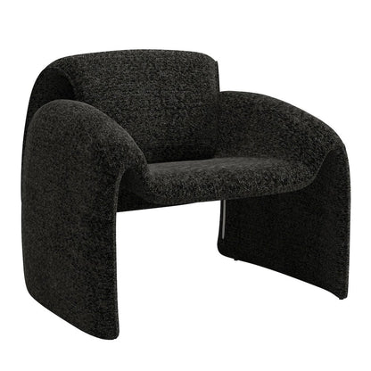 Black Boucle Accent Chair