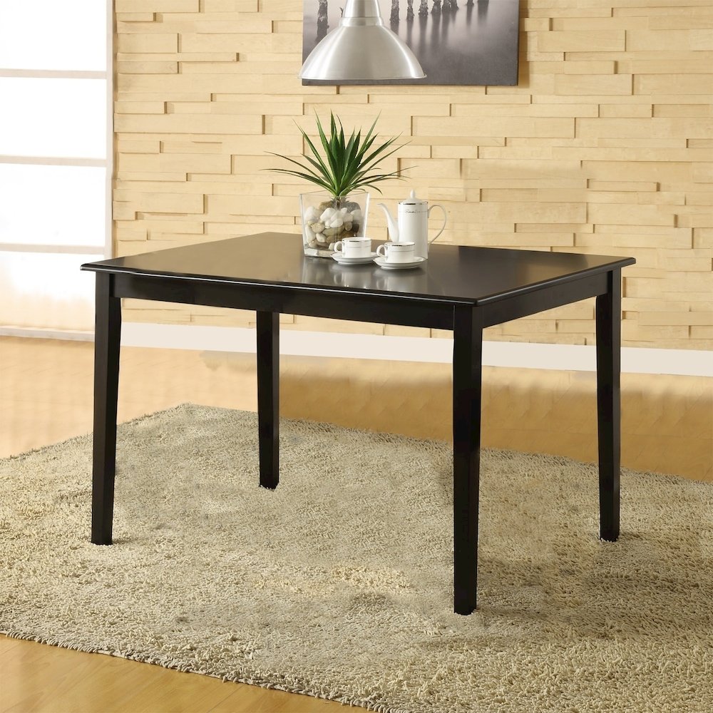 Black Finish 48" Dining Table