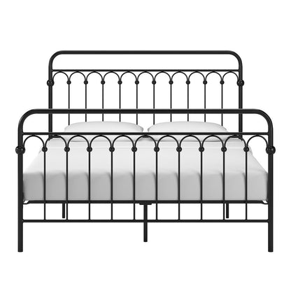 Black Metal Arch Design Queen Platform Bed
