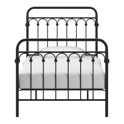 Black Metal Arch Design Twin Platform Bed