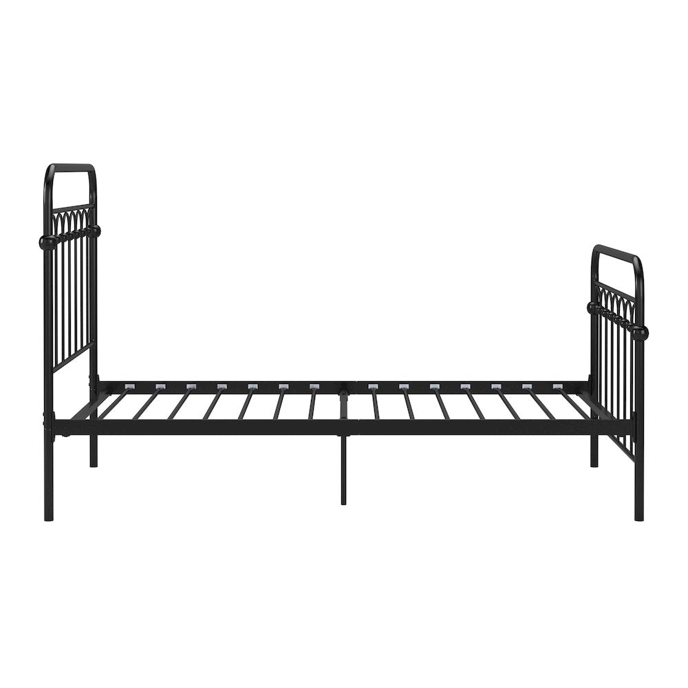 Black Metal Arch Design Twin Platform Bed