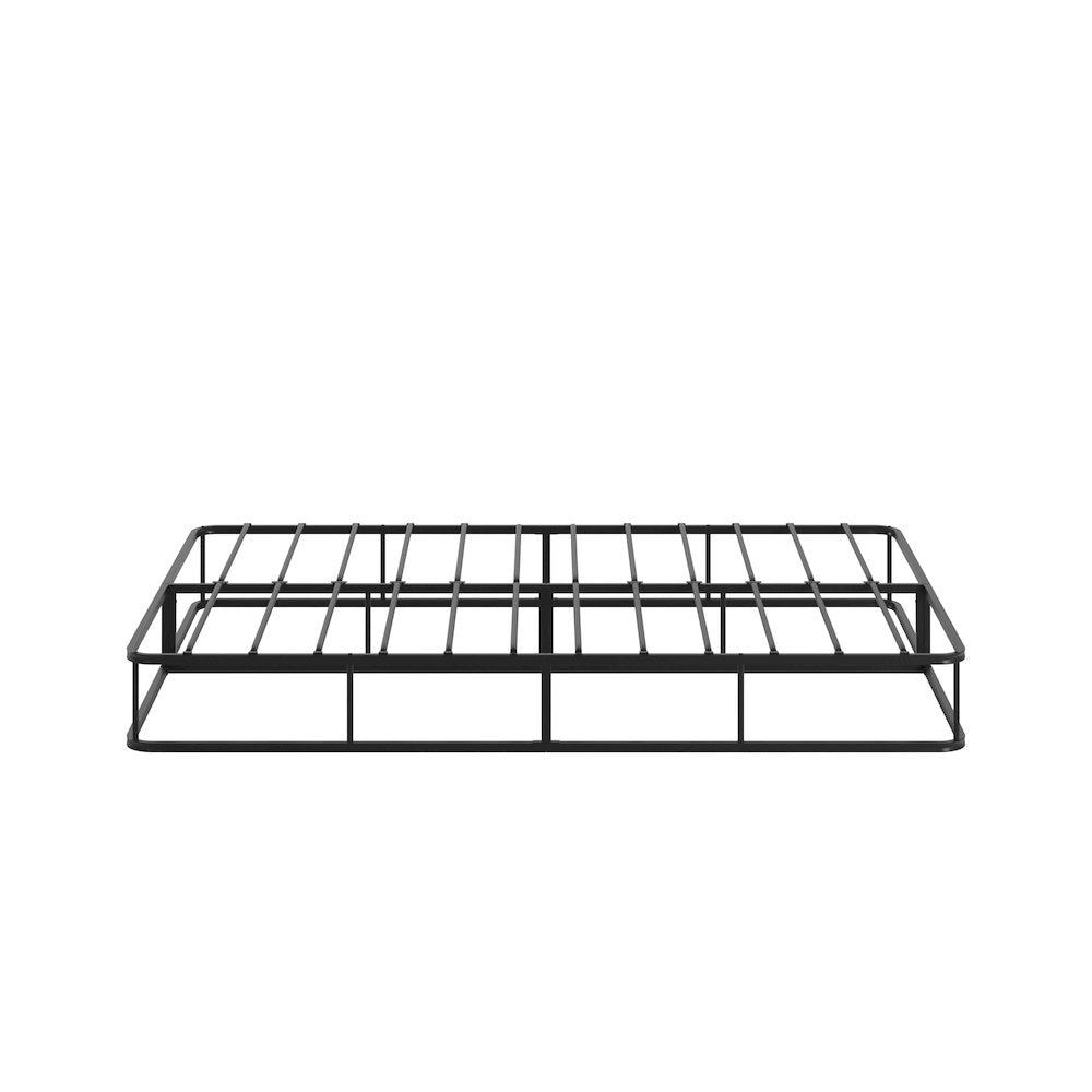 Black Finish Metal Full Bed Frame