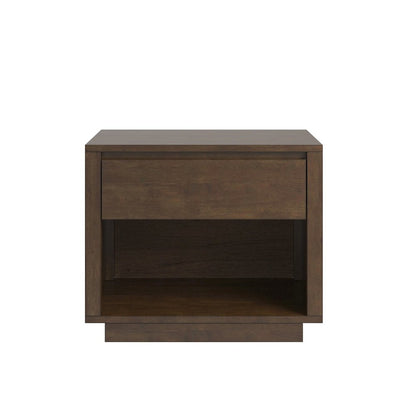 Walnut Finish 1-Drawer Nightstand