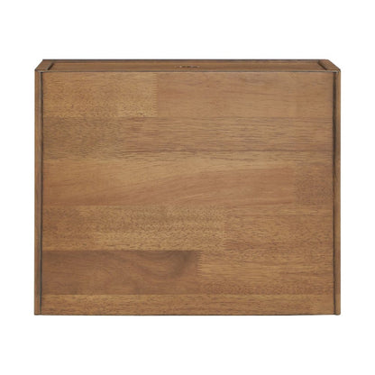 Oak Finish 2-Drawer Nightstand