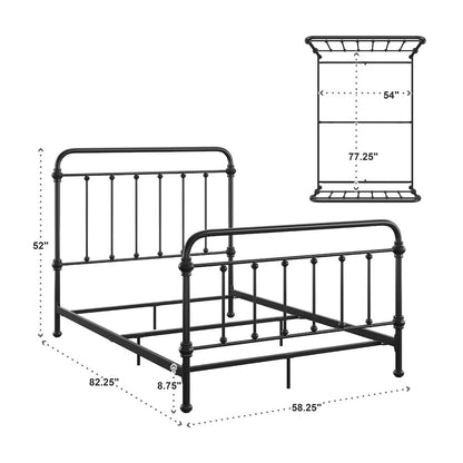 Black Metal Full Bed