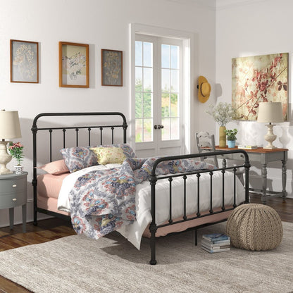 Black Metal Full Bed