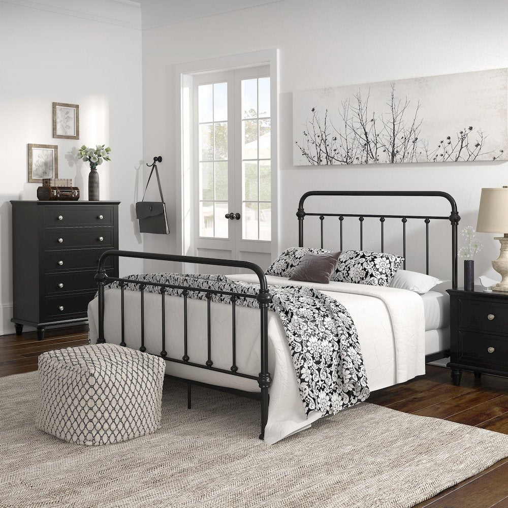 Black Metal Full Bed