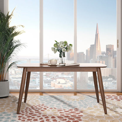 Dark Walnut Finish Dining Table