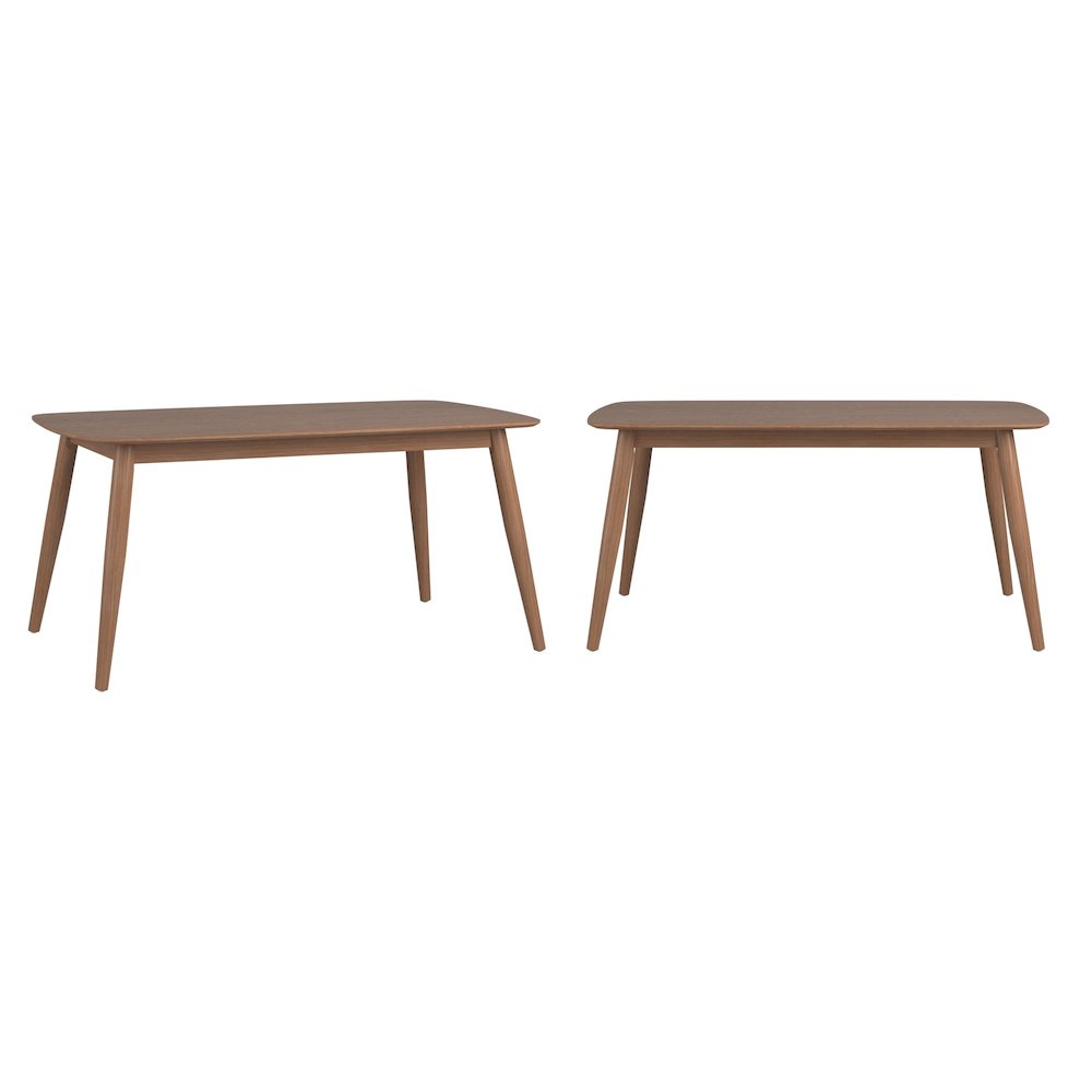 Dark Walnut Finish Dining Table