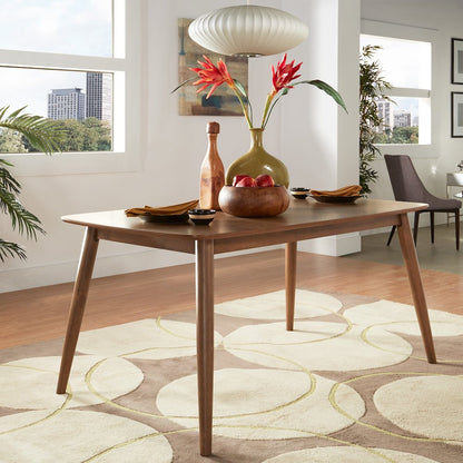 Dark Walnut Finish Dining Table
