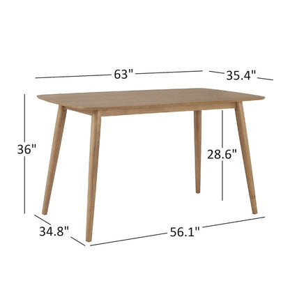 Nature Finish 36" Counter Height Table