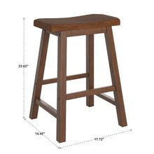 Rustic Wood 24" Counter Stool - Champagne
