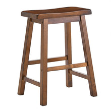 Rustic Wood 24" Counter Stool - Champagne