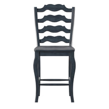 Lea Ladder Counter Stool - Denim Blue