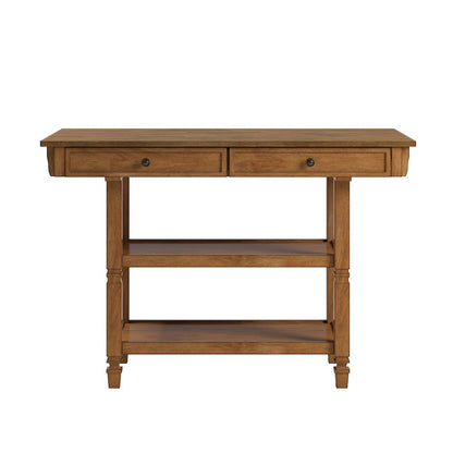 Oak Finish Kitchen Island