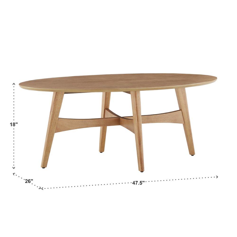 Light Oak Finish Coffee Table