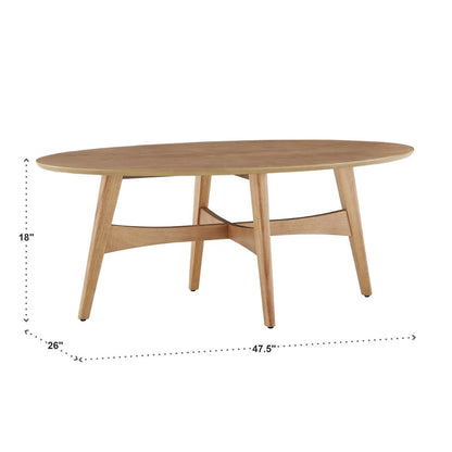 Light Oak Finish Coffee Table
