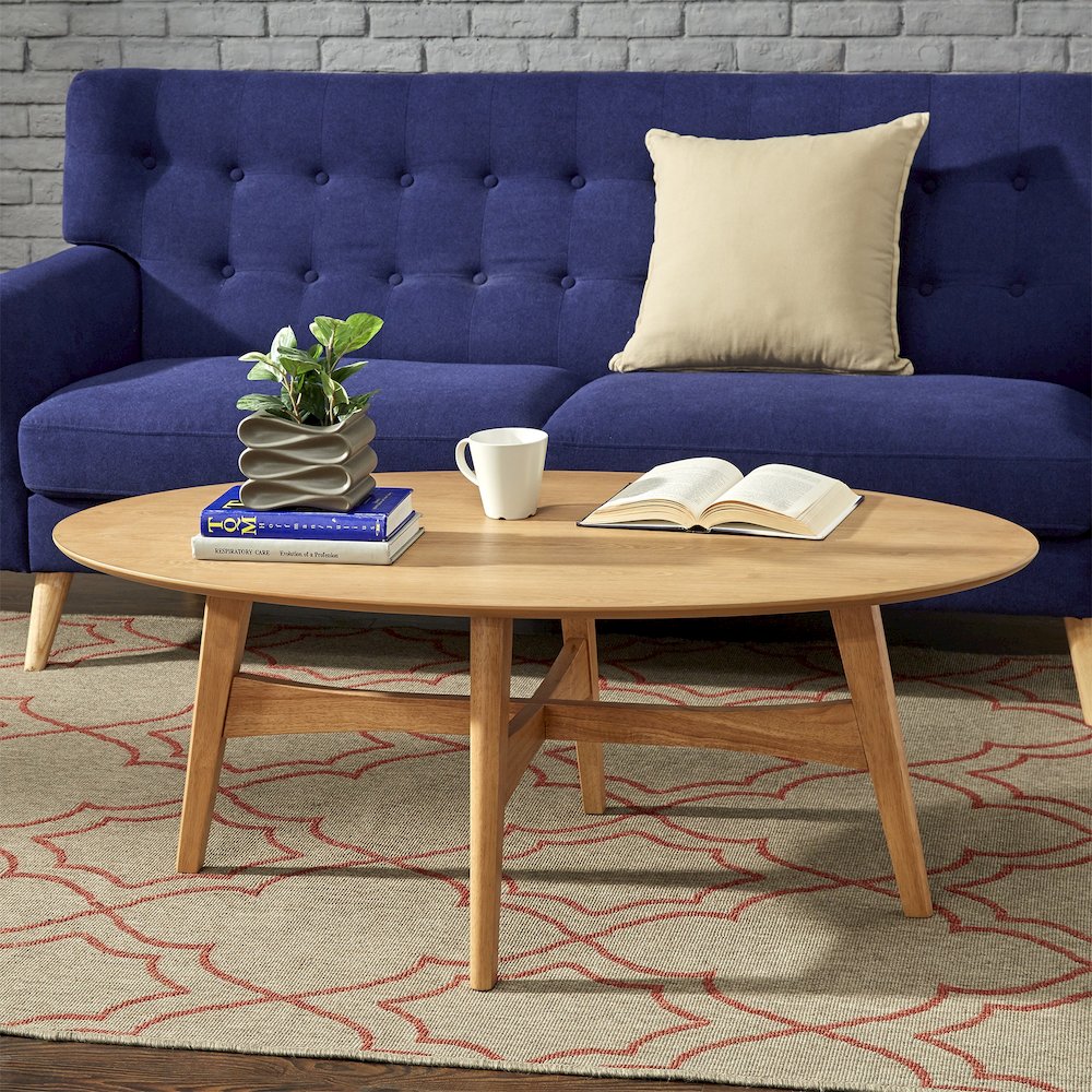 Light Oak Finish Coffee Table
