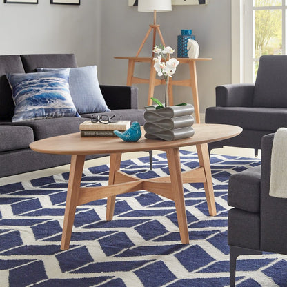 Light Oak Finish Coffee Table